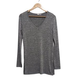 4/$12 GAP V-Neck Tunic Sweater Heathered Gray women's size XS
